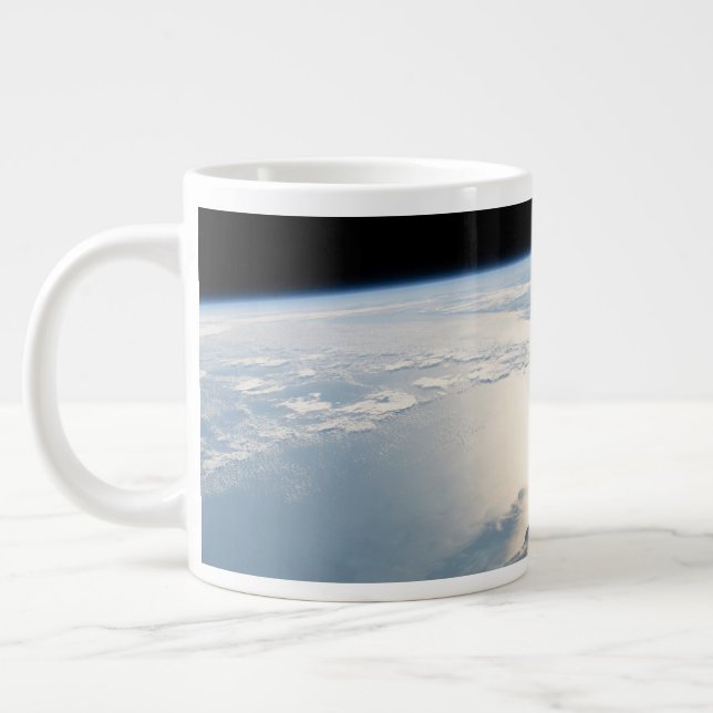 Sunglint Reflects Off The Gulf Of Mexico Large Coffee Mug (Left)