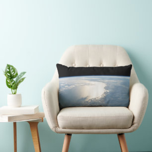Sunglint Reflects Off The Gulf Of Mexico Lumbar Cushion