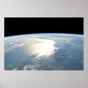 Sunglint Reflects Off The Gulf Of Mexico Poster