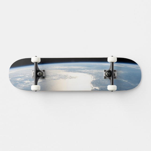 Sunglint Reflects Off The Gulf Of Mexico Skateboard (Horz)