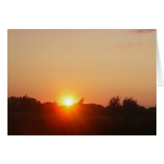 Sunglow Borderless Card (Front Horizontal)