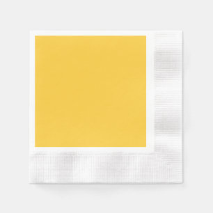 Sunglow Yellow Coined Cocktail Paper Napkin