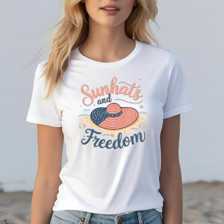 Sunhats and Freedom Patriotic T-Shirt