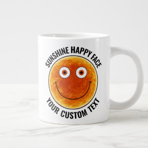 Sunhine Happy Face Personalized Custom Giant Mug