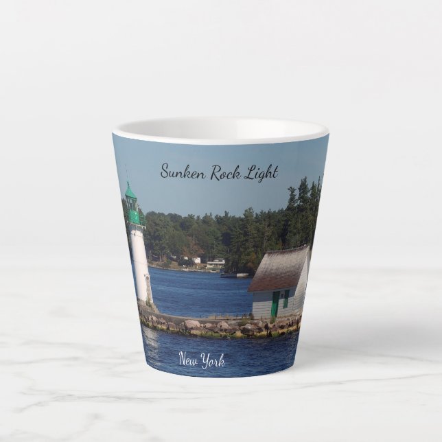 Sunken Rock Light Latte Mug (Front)