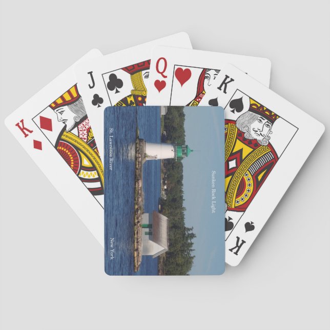 Sunken Rock Light playing cards (Back)