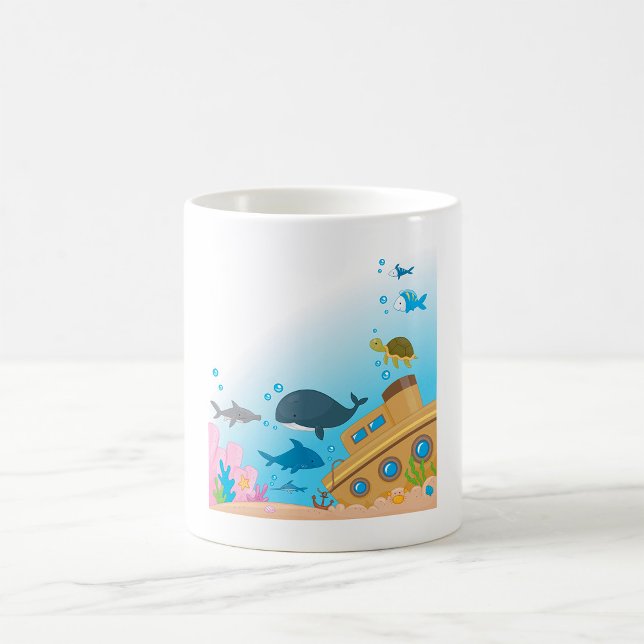 Sunken Ship And Fish Coffee Mug (Creator Uploaded)