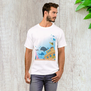 Sunken Ship And Fish T-Shirt