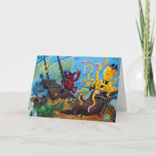 Sunken Ship Greeting Card