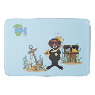 Sunken Treasure Chest Kid's Bath Mat