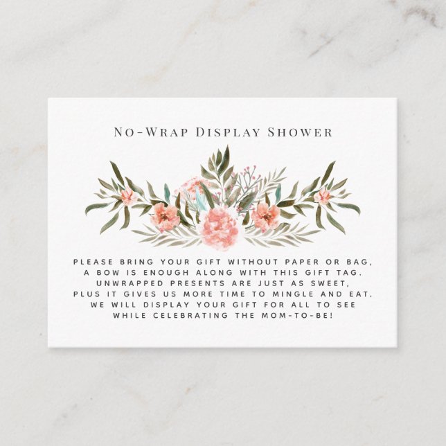 Sunkissed Floral | No Wrap Display Shower Insert (Front)