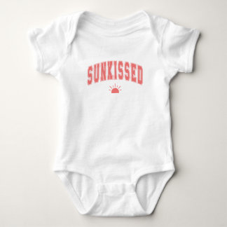 Sunkissed Varsity Summer Typography Baby Bodysuit