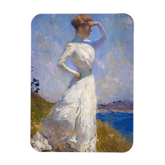 Sunlight, 1909 by Frank Weston Benson Magnet (Vertical)