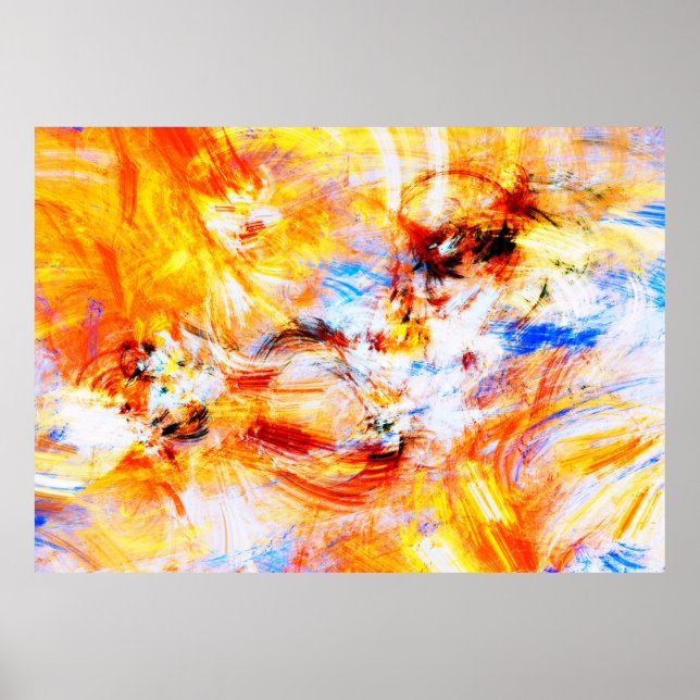 Sunlight. Abstract beautiful multicolor bright art Poster (Front)