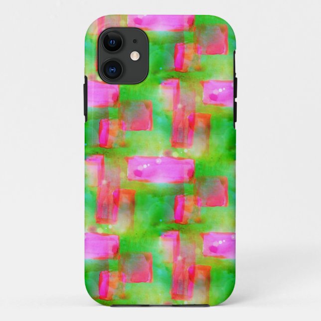Sunlight abstract painted yellow, pink Case-Mate iPhone case (Back)