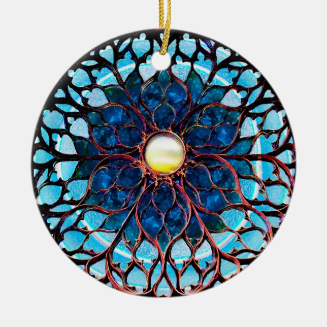 Sunlight After Storm Ceramic Ornament (Front)