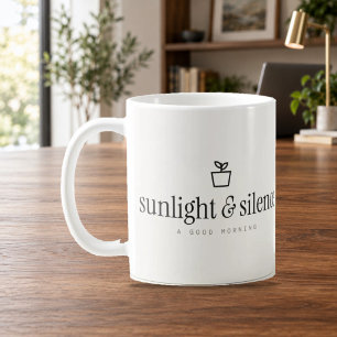 Sunlight and Silence Good Morning Minimalist Mug