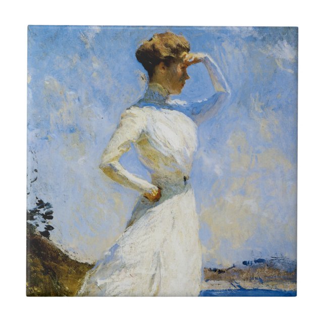 Sunlight by Frank Benson Ceramic Tile (Front)