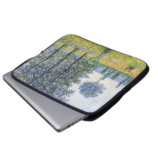 Sunlight Effect under the Poplars  Claude Monet Laptop Sleeve