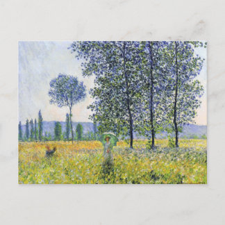 Sunlight Effect under the Poplars  Claude Monet Postcard