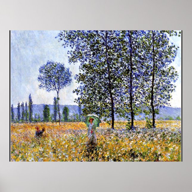Sunlight Effect under the Poplars, Impressionism, Poster (Front)
