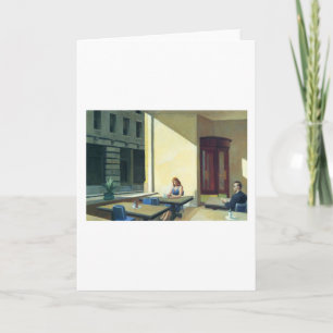 Sunlight in Cafeteria - Edward Hopper Card