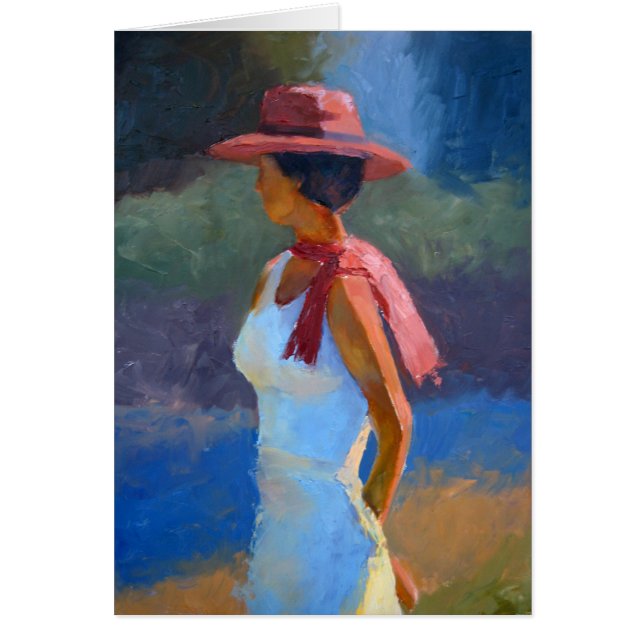 Sunlight on lady in hat (Front)