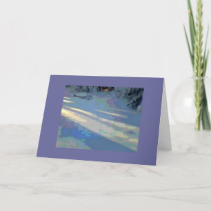 Sunlight on Snow Winter Holiday Card