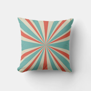 Sunlight retro horizontal background. Pale red and Cushion