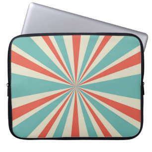 Sunlight retro horizontal background. Pale red and Laptop Sleeve