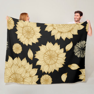 Sunlight Stillness Custom Background Fleece Blanket