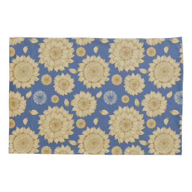 Sunlight Stillness II in Country Blue Pillowcase (Back)