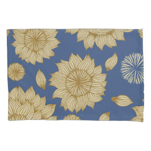 Sunlight Stillness in Country Blue Pillowcase