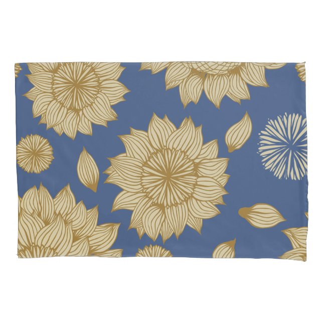Sunlight Stillness in Country Blue Pillowcase (Front)