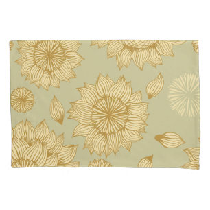 Sunlight Stillness in Light Olive Pillowcase