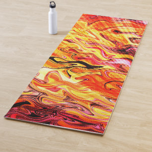 Sunlight through flames..... yoga mat