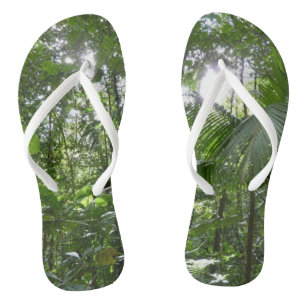 Sunlight Through Rainforest Canopy Tropical Green Thongs