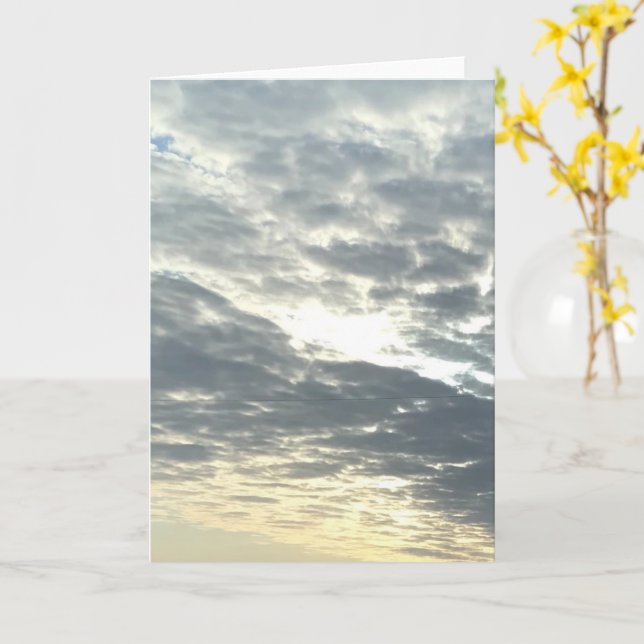 Sunlight through the Clouds Card (Yellow Flower)