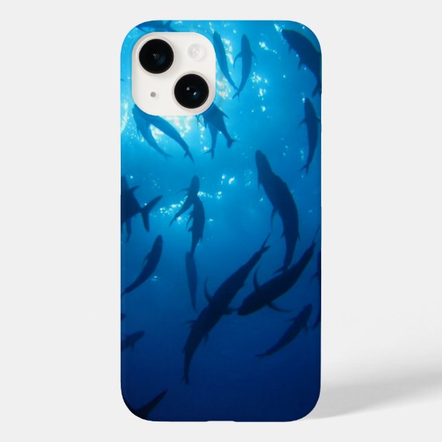 Sunlight Under the Sea Shoal of Fish Case-Mate iPhone Case (Back)