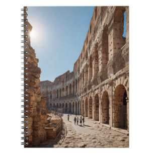 Sunlit Arches of the Colosseum Notebook