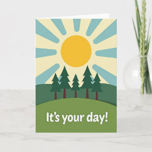 Sunlit Birthday Wishes Card