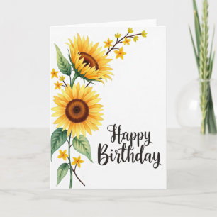 Sunlit Bloom Birthday Card