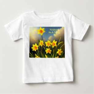 Sunlit Blooms: Golden Daffodils in Full Glory Baby T-Shirt
