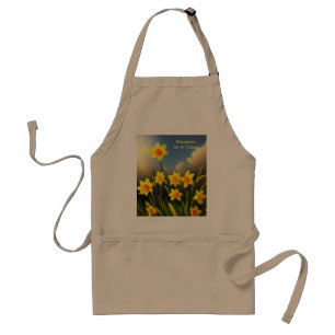 Sunlit Blooms: Golden Daffodils in Full Glory Standard Apron