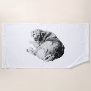 Sunlit Curl, Soft Day Beach Towel