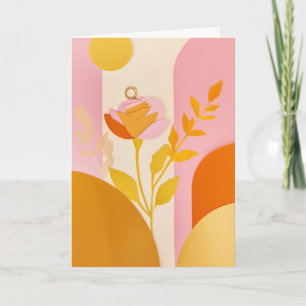 Sunlit Cut-Paper Blooms Card