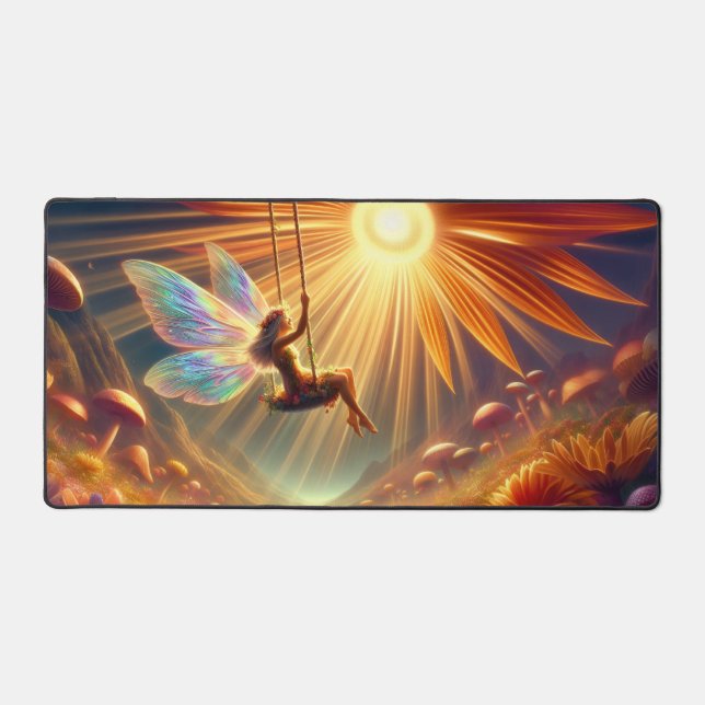 Sunlit Fairy Desk Mat  (Front)