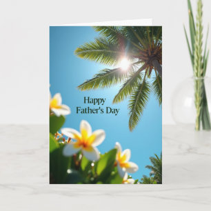 Sunlit Fathers Day Floral Card