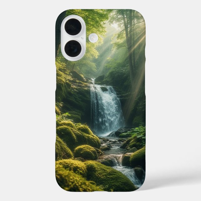 Sunlit Forest Falls Case-Mate iPhone Case (Back)