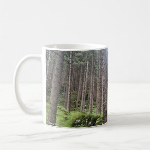 Sunlit Forest - Green Woodland Photography Mug